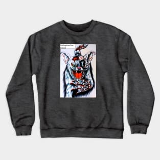 Zombie Cat by Stephanie Crewneck Sweatshirt